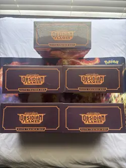 Pokemon TCG Scarlet & Violet Obsidian Flames ETB - Individually Sealed LOT of 5 - Image 3