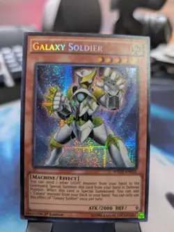 YuGiOh! Galaxy Soldier WSUP-EN010 Secret Rare 1st Ed - Image 1