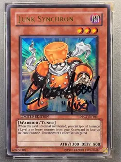 Yu-Gi-Oh! Junk Synchron DPCT-ENY01 Ultra Rare Limited Edition PSA Auto / Signed - Image 4