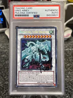 Yu-Gi-Oh! Shooting Star Dragon CT07-EN004 Secret Rare Limited PSA Auto / Signed - Image 1