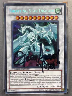 Yu-Gi-Oh! Shooting Star Dragon CT07-EN004 Secret Rare Limited PSA Auto / Signed - Image 2