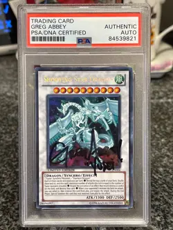Yu-Gi-Oh! Shooting Star Dragon CT07-EN004 Secret Rare Limited PSA Auto / Signed - Image 4