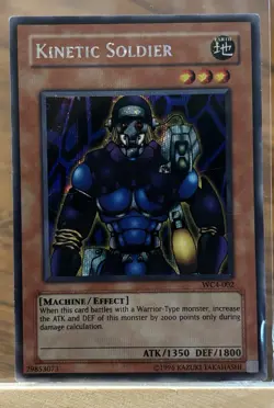 Yugi-oh TCG - Kinetic Soldier - WC4002 Prismatic Secret Rare - LP - Image 1