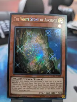YuGiOh! The White Stone of Ancient LCKC-EN011 Secret Rare 1st Ed - Image 1