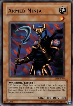 Armed Ninja - Rare LOB-E086 - LP - YuGiOh - Image 1
