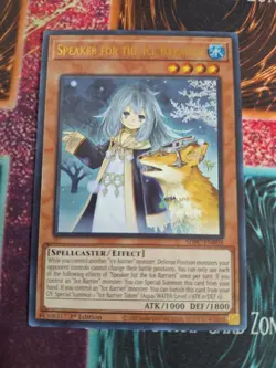 Yu-Gi-Oh! Speaker for the Ice Barriers SDFC-EN003 Ultra Rare 1st Edition NM - Image 1