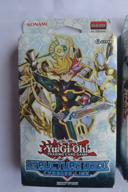 Lot of 4 English YGO Yugioh Cards Cyberse Link Structure Deck. NOS. Box Wear. - Image 2
