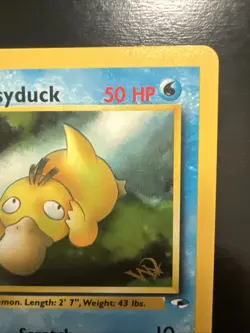 Pokemon Promo Card, Misty's Psyduck, W Stamped, 54/132, Vintage 2000, NM - Image 4