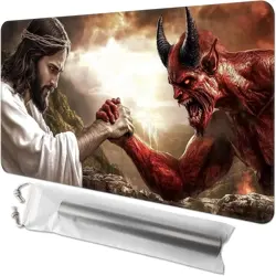 Card Game Playmat for MTG & TCG, 24x14 inch Non-Slip Magic Playmat, Durable Rubb - Image 1