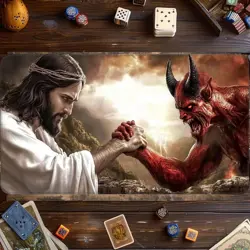 Card Game Playmat for MTG & TCG, 24x14 inch Non-Slip Magic Playmat, Durable Rubb - Image 5