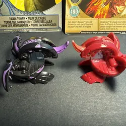Bakugan - B1 Dragonoids - 2 Pyrus & Darkus - Classic OG Battle Brawlers + 2 Card - Image 2