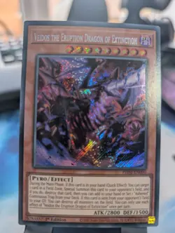 YuGiOh! Veidos The Eruption Dragon Of Exctinction PHNI-EN090 1st Ed - Image 1