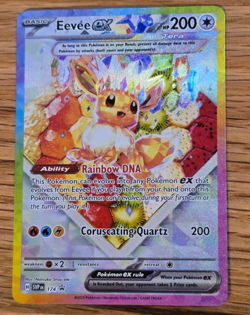 Eevee ex 174 Pokemon TCG Scarlet & Violet Prismatic SPC Promo Card SIR - NM/M - Image 1