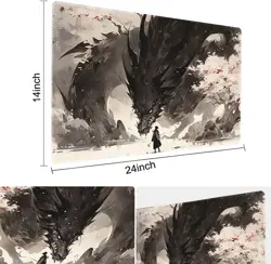 MTG Playmat Size 24x14in Free Storage Bags Non-Slip Backing, Ideal for Card Game - Image 3