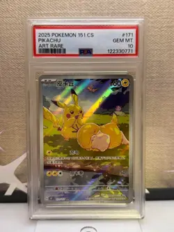 PSA 10 Pokemon Card 2025 Pikachu 151 CS 171/151 Art Rare Chinese GEM MINT - Image 2