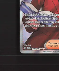 Lucian 208/167 Twilight Masquerade Full Art Ultra Rare Holo Pokemon Card NM - Image 5