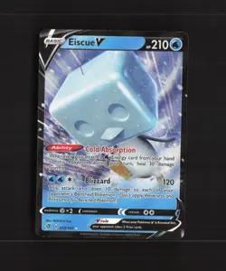 Eiscue V 055/192 Rebel Clash Ultra Rare Holo Pokemon Card LP - Image 1
