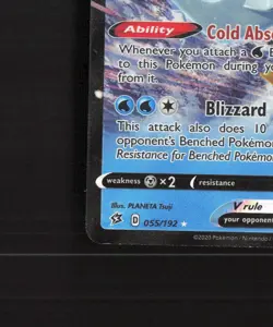 Eiscue V 055/192 Rebel Clash Ultra Rare Holo Pokemon Card LP - Image 5