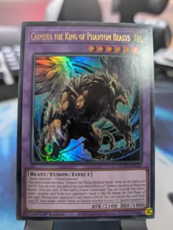 YuGiOh! Chimera The King of the Phantom Beats DUNE-EN033 Ultra Rare 1st Ed - Image 1