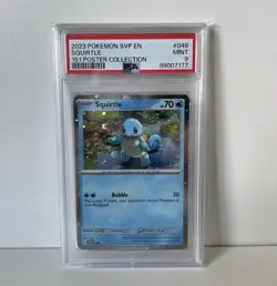 PSA 9 MINT Squirtle 151 Poster Collection Cosmos Holo Promo Pokemon Card SVP 048 - Image 1