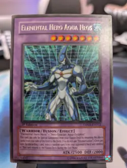 YuGiOh! Elemental Hero Aqua Neos DP03-EN012 1st Ed - Image 1