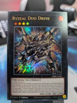 YuGiOh! Ryzeal Duo Drive CRBR-EN006 Ultra Rare 1st Ed - Image 1