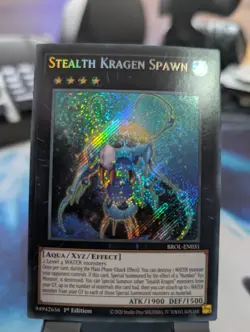 YuGiOh! Stealth Kragen Spawn BROL-EN031 Secret Rare 1st Ed - Image 1
