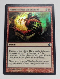 Magic Mtg FOIL PDS Fire & Lightning Flames of the Blood Hand near mint - Image 1