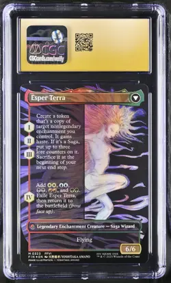 MTG Terra Magical Adept Borderless Final Fantasy Foil CGC 10 Pristine Black LBL - Image 2