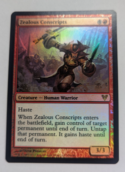 Magic Mtg FOIL Avacyn Restored Zealous Conscripts near mint - Image 1