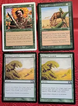 MTG Rampant Growth x4 LP/NM ~7th, Mirage and M10 (Magic)*Free Shipping* - Image 1
