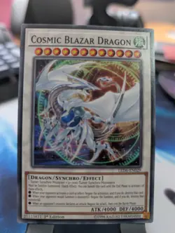 YuGiOh! Cosmic Blazar Dragon LED6-EN029 1st Ed - Image 1