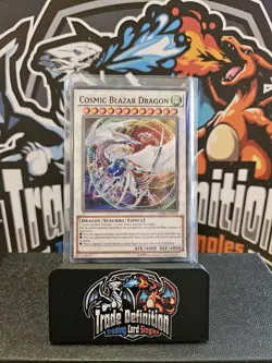 YuGiOh! Cosmic Blazar Dragon LED6-EN029 1st Ed - Image 1