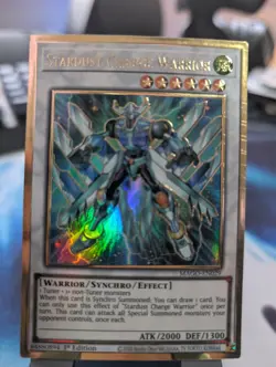 YuGiOh! Stardust Charge Warrior MAGO-EN029 Gold Rare 1st Ed - Image 1