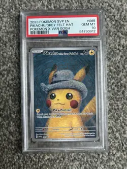 Pikachu With Grey Felt Hat SVP 085 Pokemon Van Gogh Promo Card PSA 10 GEM MINT⚡ - Image 4