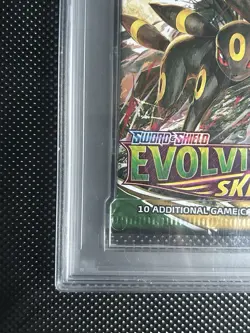 Pokemon Evolving Skies Umbreon Art Authentic Sealed Booster Pack PSA 10 - Image 5