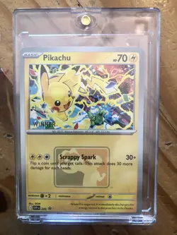 Promo Pikachu Winner World 2025 SVP EN 225 Pokemon - Image 1