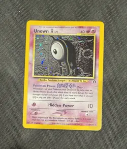 Pokemon TCG Unown A #14/75 Neo Discovery Holo LP Condition - Image 1
