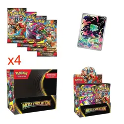 $50 OFF - 4 x Pokemon TCG Mega Evolution Enhanced Booster Box Promo **PRESALE** - Image 1