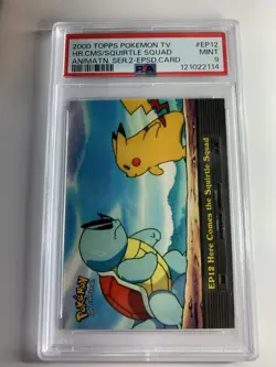 2000 Topps Pokemon #EP12 Here Comes The Squirtle Squad PSA 9 MINT - Image 1