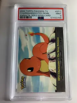 2000 Topps Pokemon #EP11 Charmander the Stray Pokemon PSA 9 MINT - Image 1