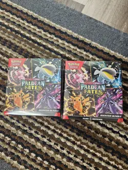 LOT OF 2 Pokemon TCG Scarlet & Violet Paldean Fates SV4.5 Booster Bundle NEW - Image 1