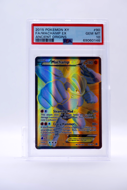2015 Pokemon XY FA Machamp EX Ancient Origins 90 PSA 10 - Image 1