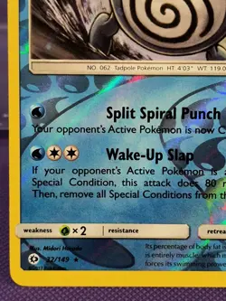 Poliwrath 32/149 Sun & Moon Base Set Pokemon English - Near Mint Reverse Holo - Image 5