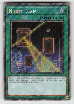 Night Beam Yugioh RA04-EN182 Platinum Secret Rare PSR NM - Image 1