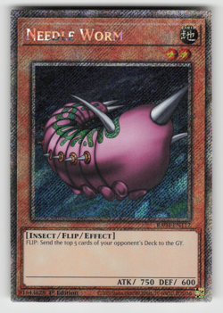 Needle Worm Yugioh RA04-EN112 Platinum Secret Rare PSR NM - Image 1