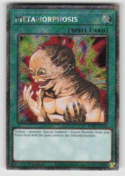 Metamorphosis Yugioh RA04-EN123 Platinum Secret Rare PSR NM - Image 1