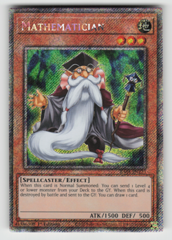 Mathematician Yugioh RA04-EN223 Platinum Secret Rare PSR NM - Image 1