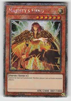 Majesty's Fiend Yugioh RA04-EN216 Platinum Secret Rare PSR NM - Image 1