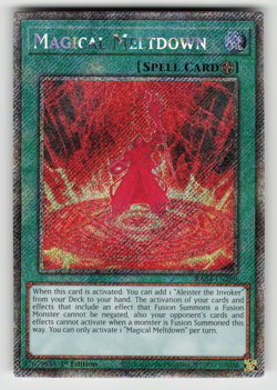 Magical Meltdown Yugioh RA04-EN180 Platinum Secret Rare PSR NM - Image 1